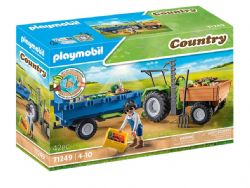 PLAYMOBIL COUNTRY - TRACTEUR AVEC REMORQUE #71249